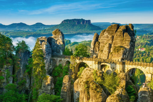 Basteibrücke vom Ferdinandstein, Sächsische Schweiz