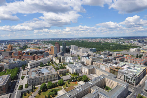 Luftbild: Berlin-Mitte, Potsdamer Platz, Tiergarten