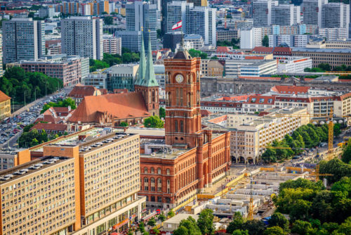 Das Rote Rathaus in Berlin-Mitte