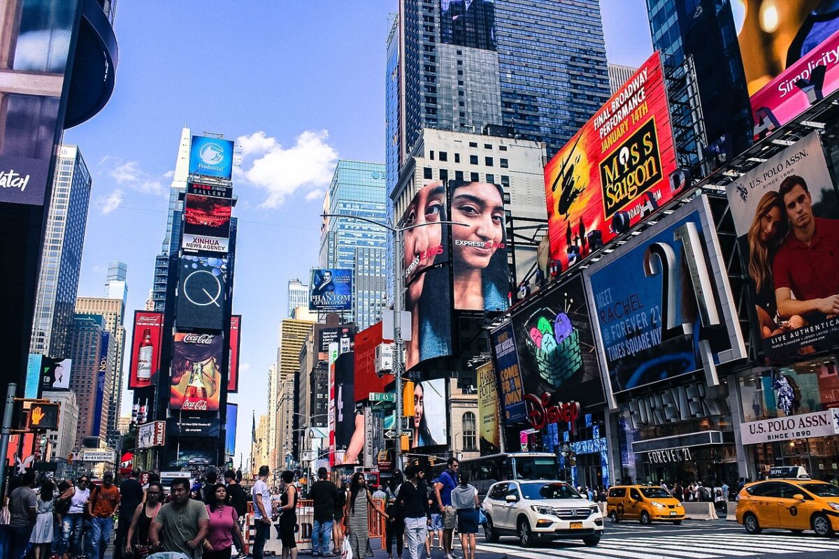 Bildaufnahme vom Times Square in New York City
